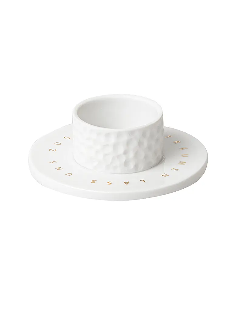 RAEDER | Portacandela STERNBILDER 9cm Stiamo insieme | Bianco