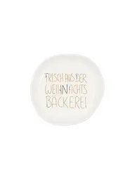 RAEDER | Schälchen natalizio 10,5 cm Santas Watching | Bianco