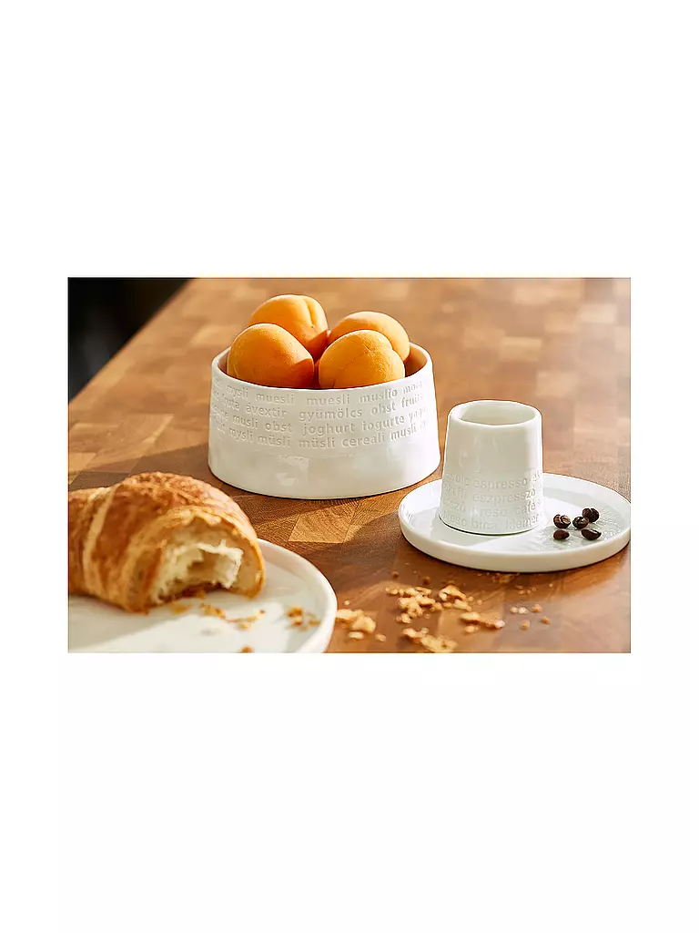 RAEDER | Schale RAUMPOESIE 13x6cm Colazione | Bianco
