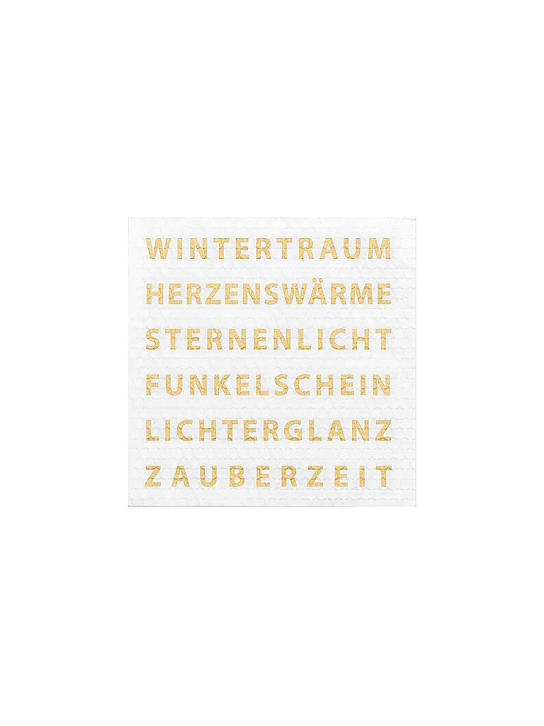 RAEDER | Servietten natalizie 33x33cm | Bianco