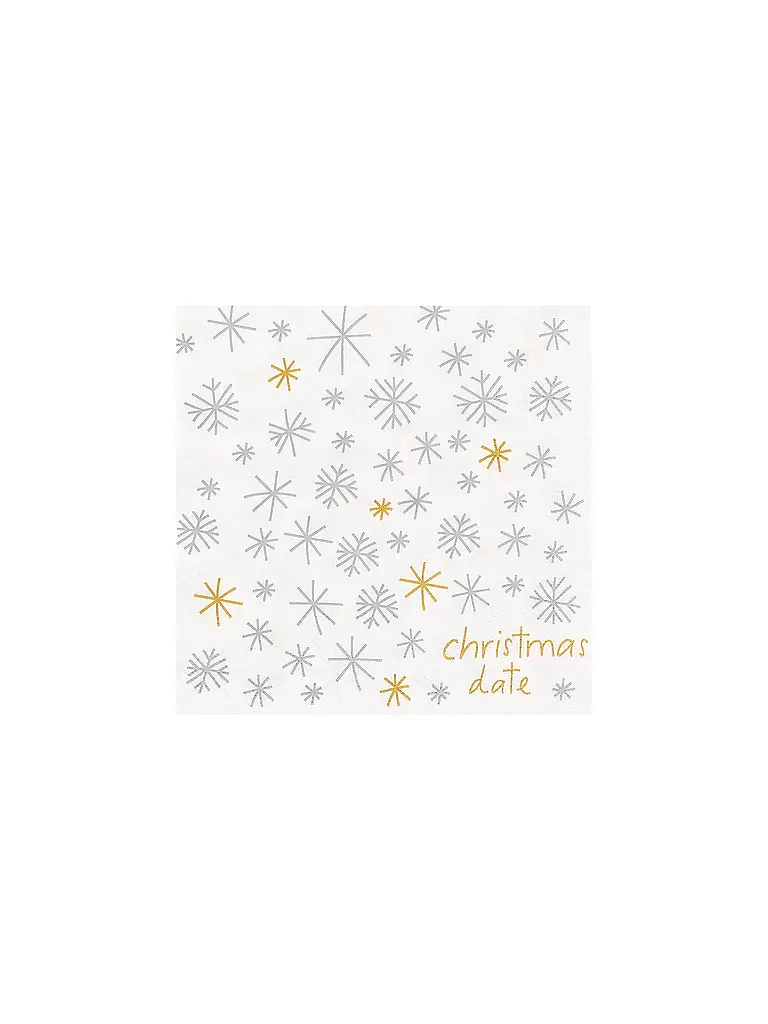 RAEDER | Servietten natalizie 33x33cm | Bianco