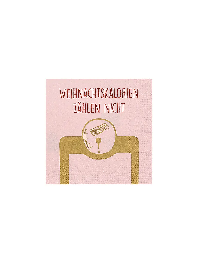 RAEDER | Servietten natalizie 33x33cm | Rosa