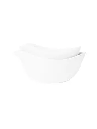 RAEDER | Set di 2 ciotole 21x12x7cm SCHALENTIERE Bianco | Bianco