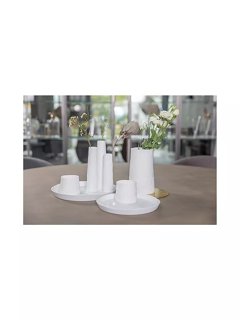RAEDER | Set di minivasetti da 3, 9,5 cm | Bianco