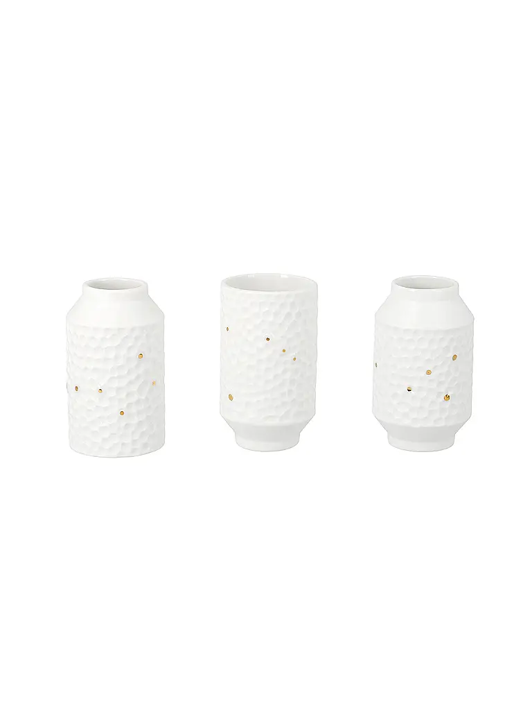 RAEDER | Set di minivasetti da 3 pezzi Costellazione Bianco | Bianco
