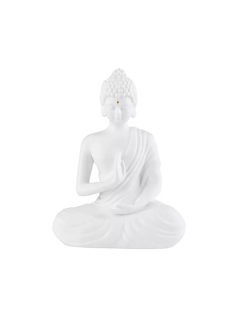 RAEDER | Statuetta di Buddha seduto piccola ZEN SPIRIT | Bianco