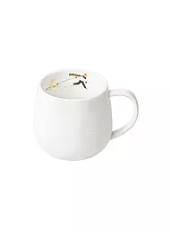 RAEDER | Tazza 7,5cm SCHNEETAG Goldkufen | Bianco