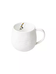 RAEDER | Tazza 7,5cm SCHNEETAG Goldkufen | Bianco