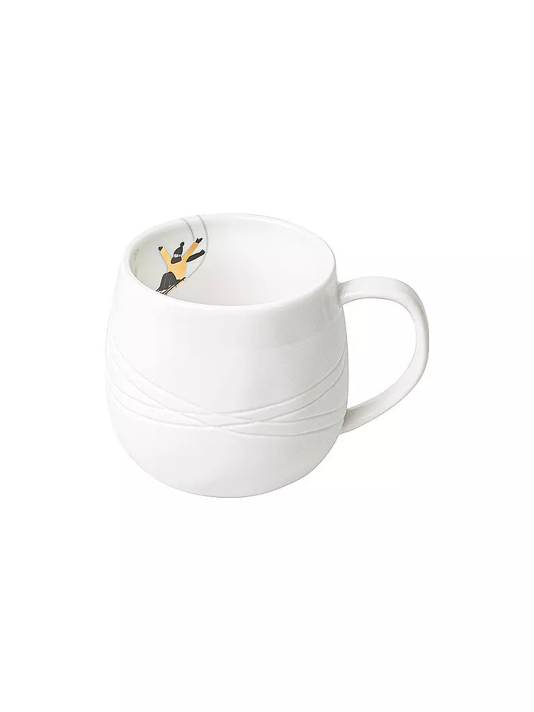 RAEDER | Tazza 7,5cm SCHNEETAG Slittino | Bianco