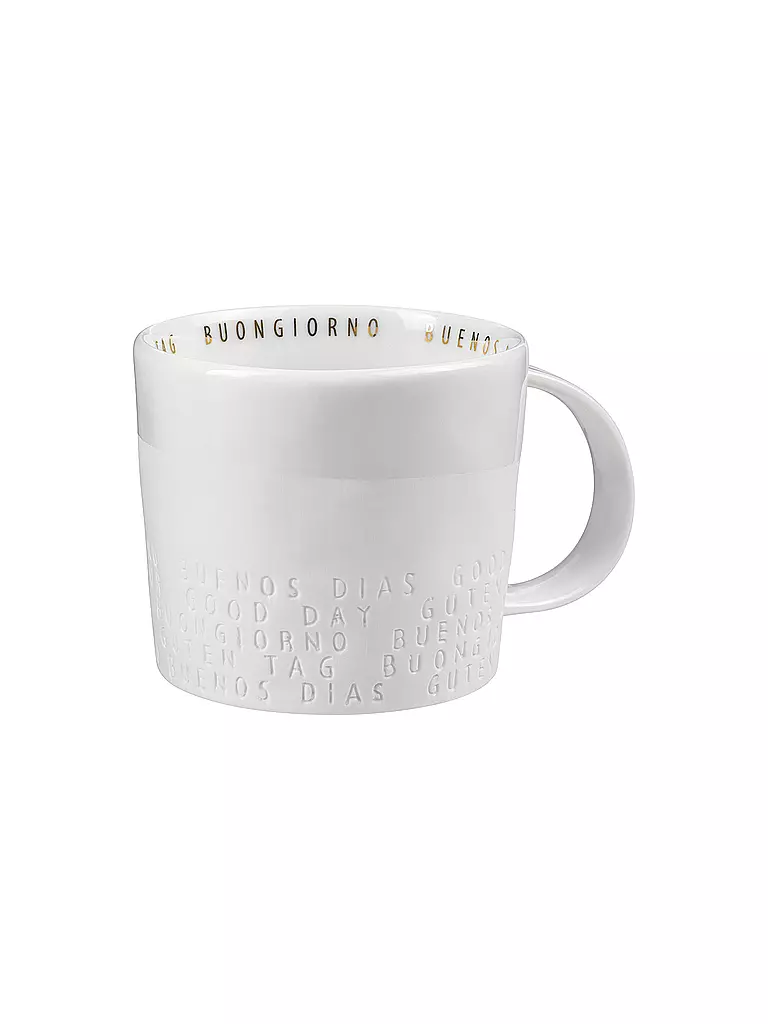 RAEDER | Tazza Breakfast 0,25l "Guten Tag" | Bianco