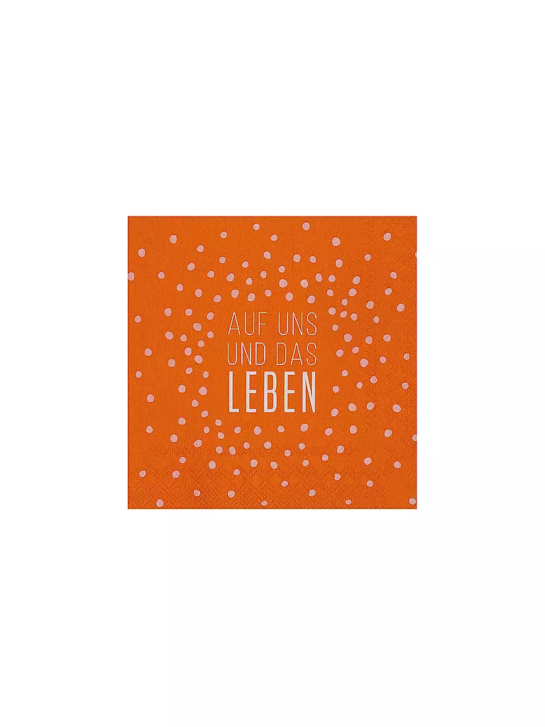 RAEDER | Tovaglioli da cocktail 25x25cm A NOI E ALLA VITA | Rosso