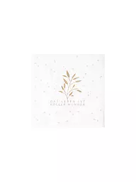 RAEDER | Tovaglioli da cocktail 25x25cm LA VITA È Bianco | Bianco