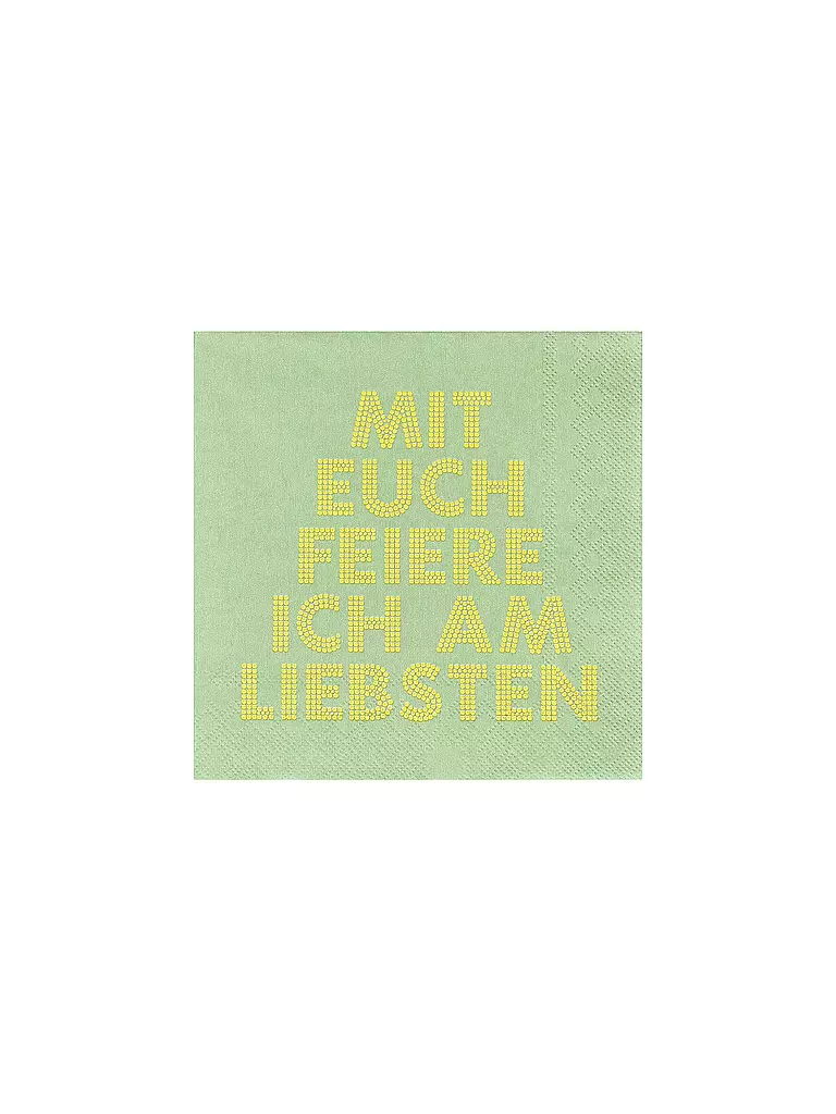 RAEDER | Tovaglioli da pranzo 33x33 cm | Verde chiaro