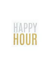 RAEDER | Tovaglioli da pranzo 33x33cm HAPPY HOUR | Bianco