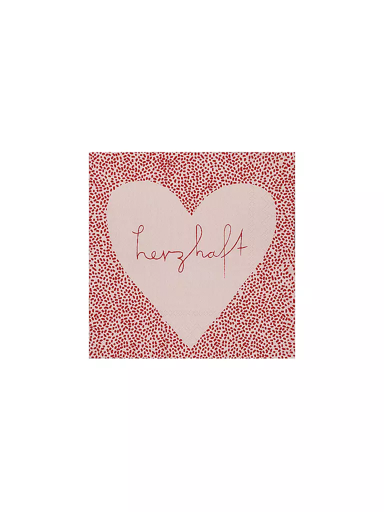 RAEDER | Tovaglioli da pranzo 33x33cm HERZHAFT | Rosa
