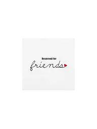 RAEDER | Tovaglioli da pranzo 33x33cm RESERVED FRIENDS | Bianco
