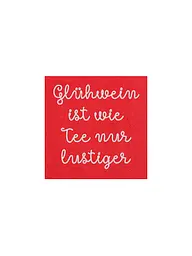 RAEDER | Tovaglioli natalizi 25x25 cm | Rosso