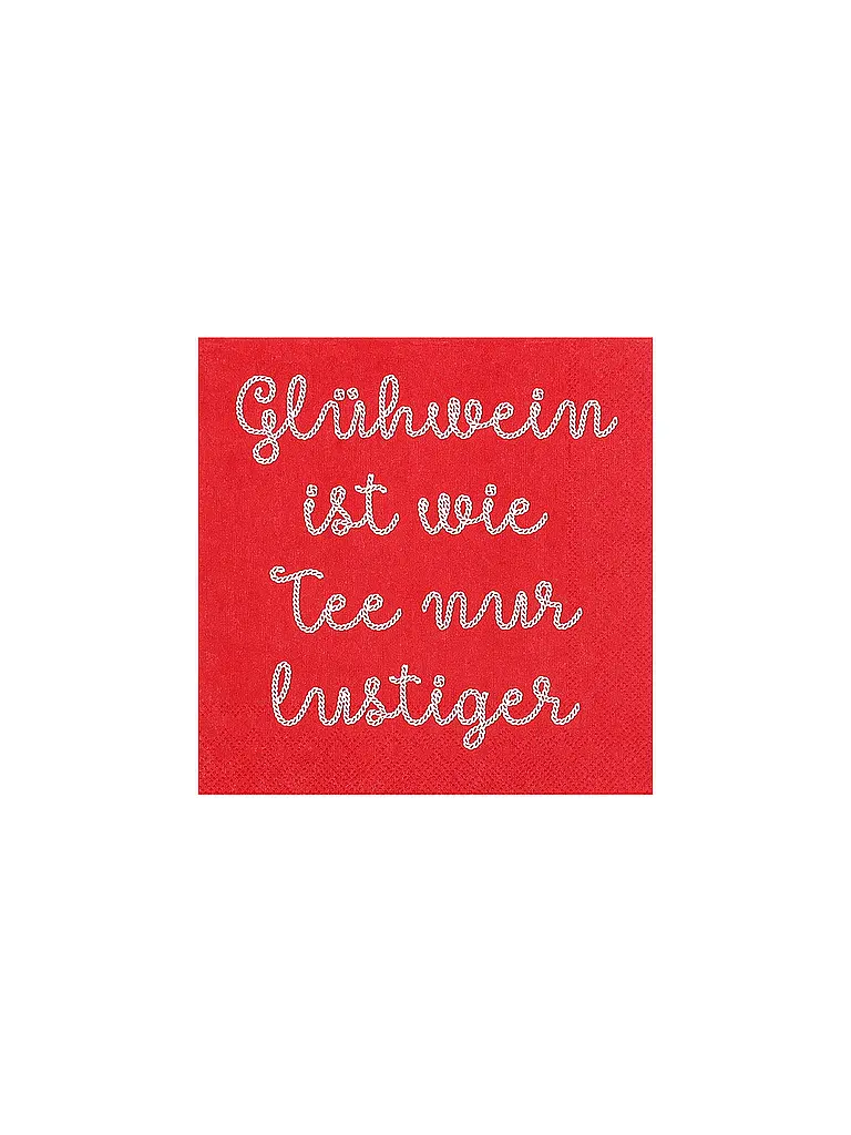 RAEDER | Tovaglioli natalizi 25x25 cm | Rosso