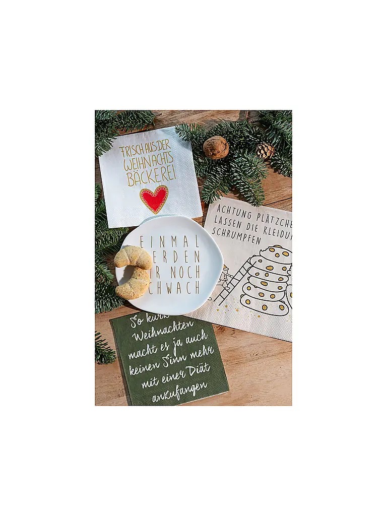 RAEDER | Tovaglioli natalizi 25x25 cm | Grigio