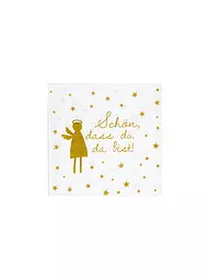 RAEDER | Tovaglioli natalizi 33x33cm BELLO CHE TU SIA QUI | Oro