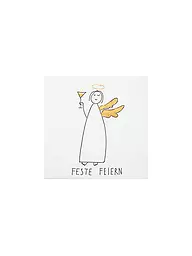 RAEDER | Tovaglioli natalizi 33x33cm FESTE FEIERN | Bianco