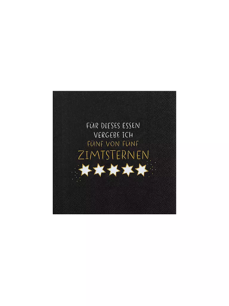 RAEDER | Tovaglioli natalizi 33x33cm STELLE DI CANNELLA | Blu scuro