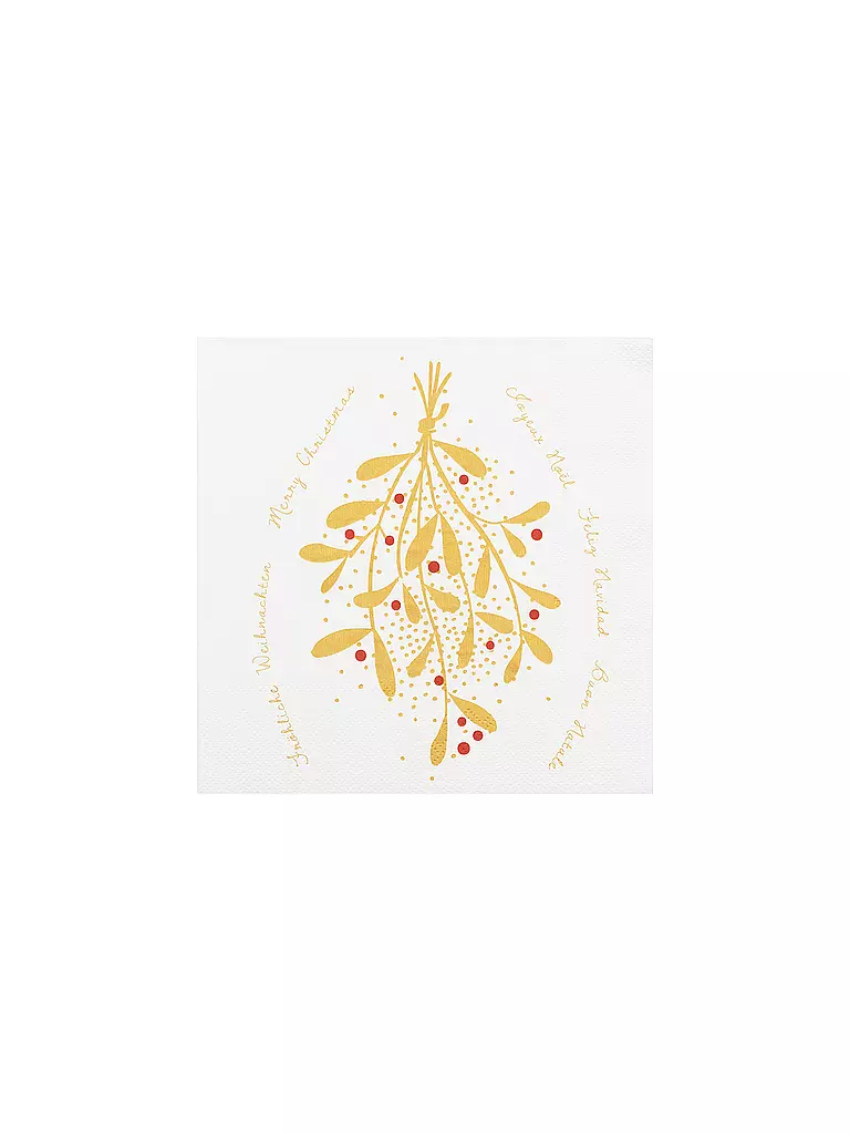 RAEDER | Tovaglioli natalizi 33x33cm VISCHIO | Crema