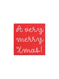 RAEDER | Tovaglioli natalizi 33x33cm | Rosso scuro