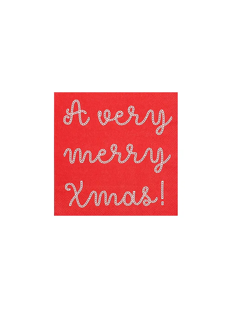 RAEDER | Tovaglioli natalizi 33x33cm | Rosso scuro