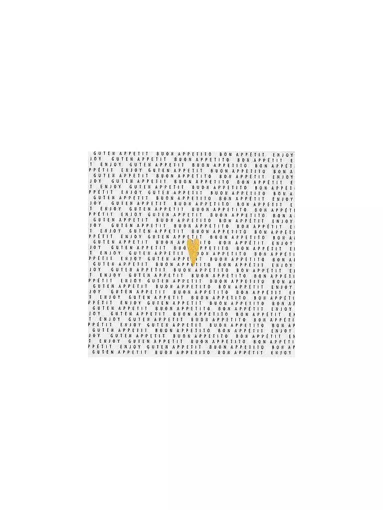RAEDER | Tovaglioli per il pranzo 33x33cm BON APPETITO | Bianco