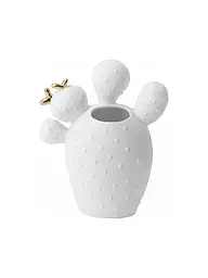 RAEDER | Vaso 12,5X6X15cm Cactus fico d'India | Bianco