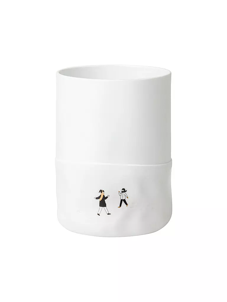 RAEDER | Vaso 16,5cm SCHNEETAG Battaglia di palle di neve | Bianco