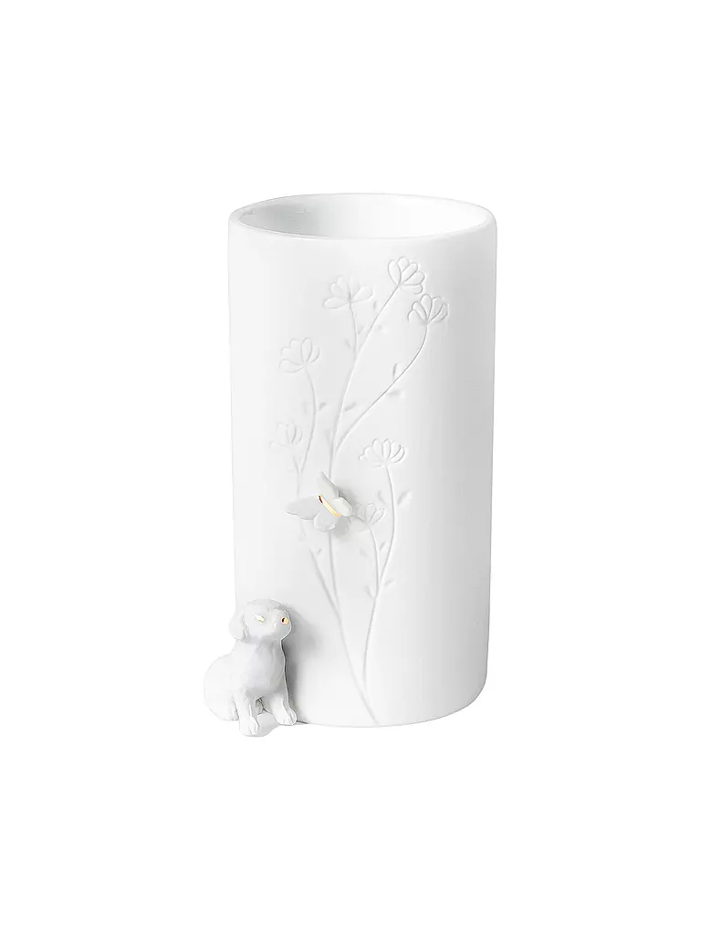 RAEDER | Vaso 9x13cm CANE SEDUTO Bianco | Bianco