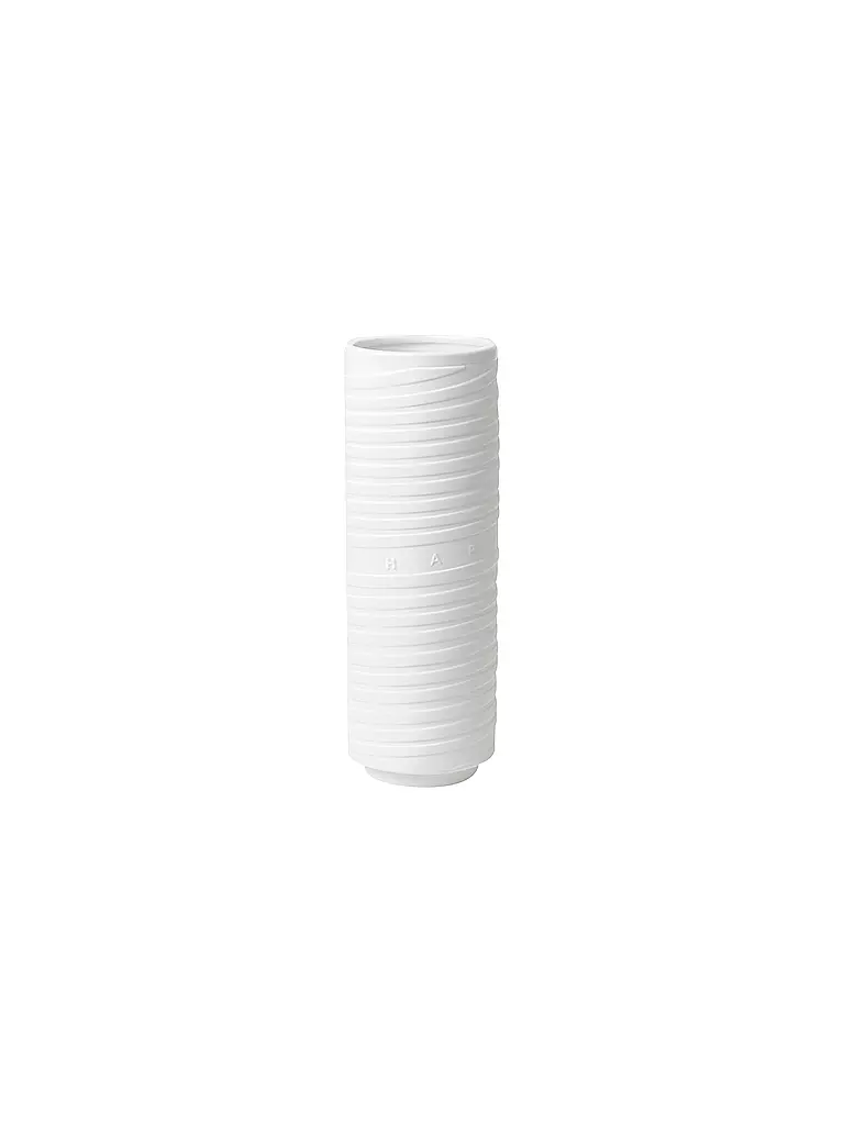RAEDER | Vaso EINKLAG HAPPINESS 10x29,5cm Bianco | Bianco