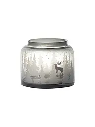 RAEDER | Vaso invernale natalizio paesaggio boschivo | Grigio chiaro
