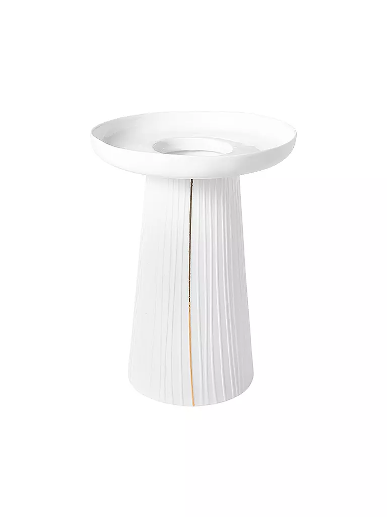 RAEDER | Vaso Plissettato Bianco | Bianco