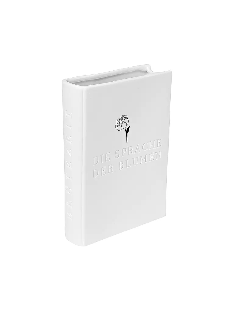 RAEDER | Vaso STORIE DI NATURA 13x4x18,5cm Fioritura | Bianco