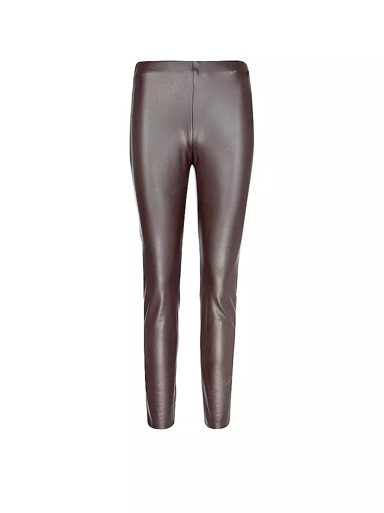 RAFFAELLO ROSSI | Hose in Lederoptik Skinny Fit RESA | Marrone