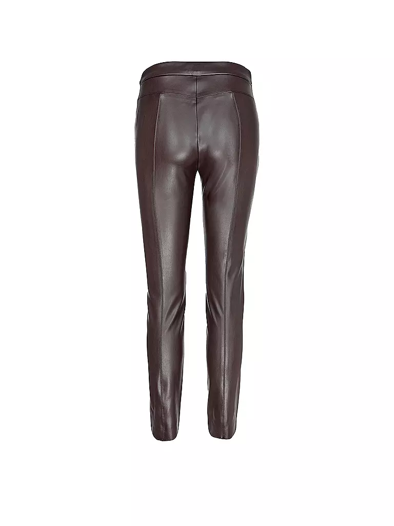 RAFFAELLO ROSSI | Hose in Lederoptik Skinny Fit RESA | Marrone
