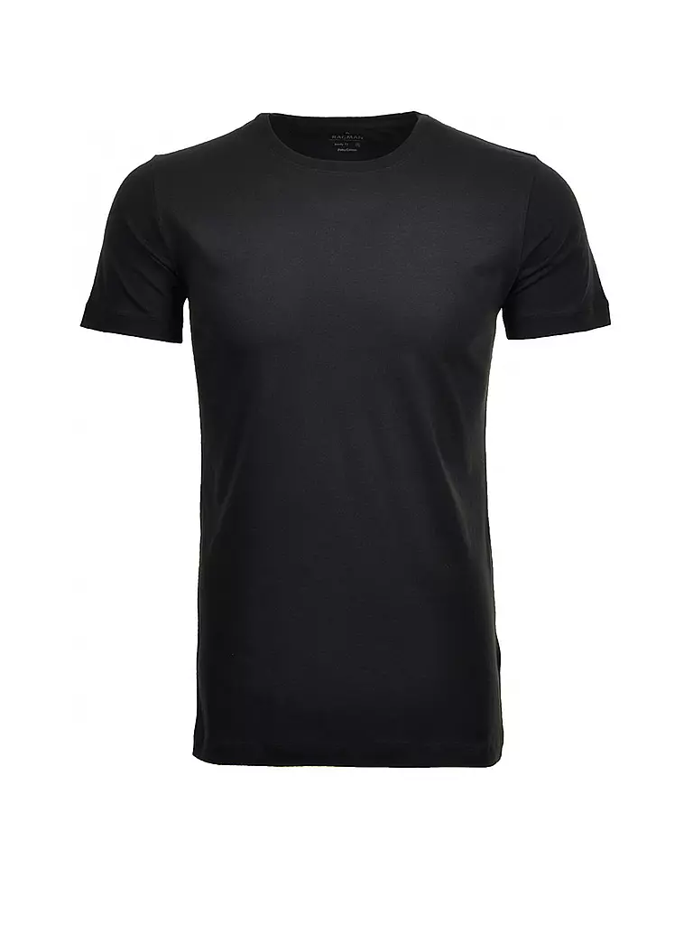 RAGMAN | T-shirt confezione da 2 | Nero