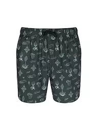 RAGWEAR | Badeshorts STANNIS PRINT | Verde scuro