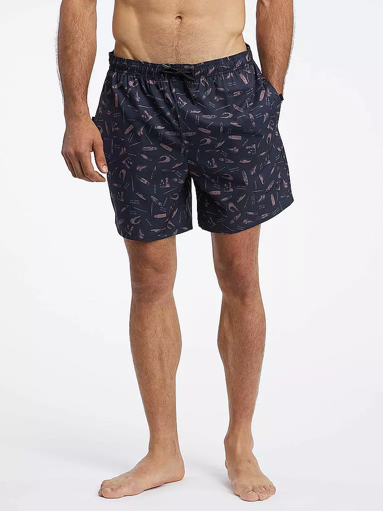 RAGWEAR | Badeshorts STANNIS PRINT | Blu scuro