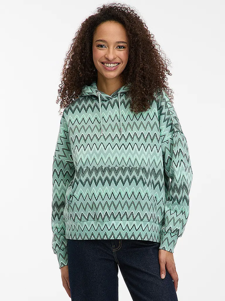 RAGWEAR | Felpa con cappuccio - Hoodie PIRITA PRINT | Verde chiaro
