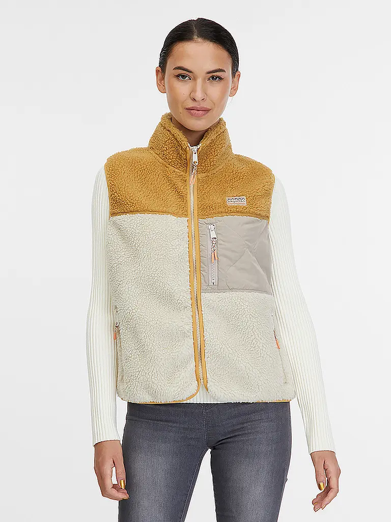 RAGWEAR | Gilet in pile JUNNI BONDED | Crema