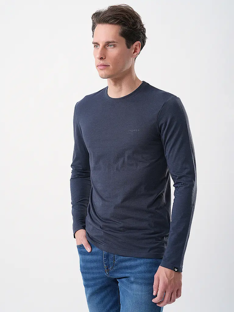 RAGWEAR | Langarmshirt ZACHARI | Blu scuro