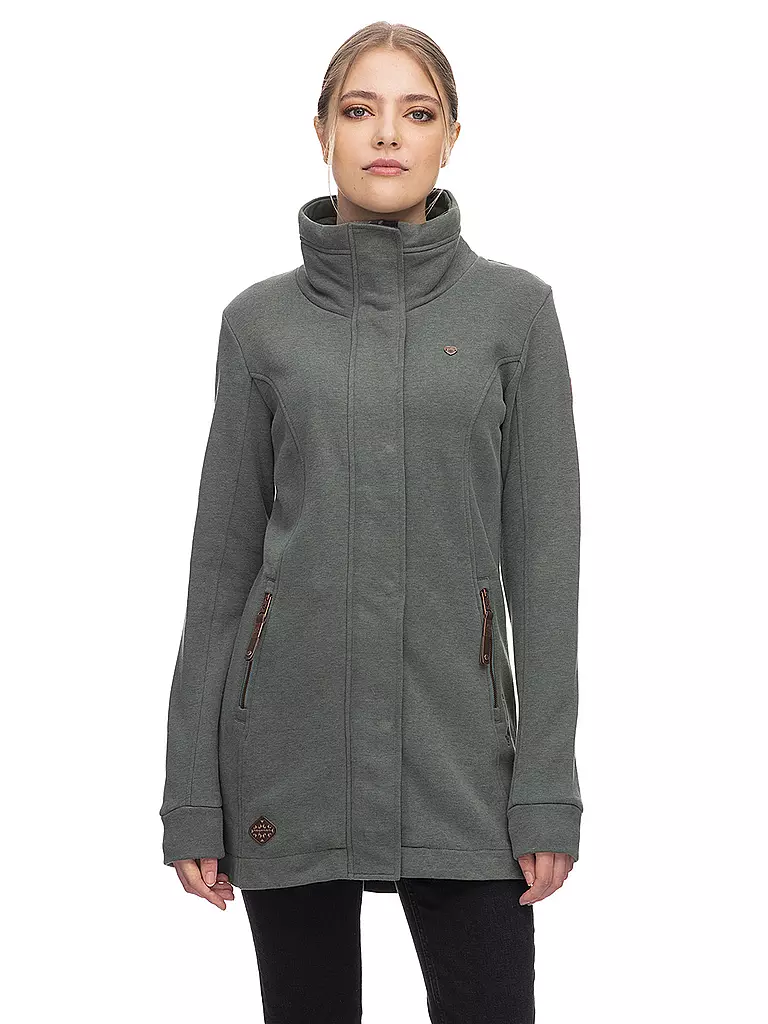 RAGWEAR | Sweatjacke LONG LETRICE | Verde scuro