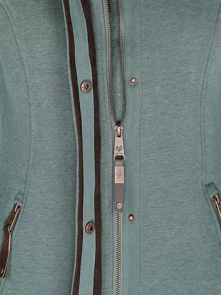 RAGWEAR | Sweatjacke LONG LETRICE | Verde scuro