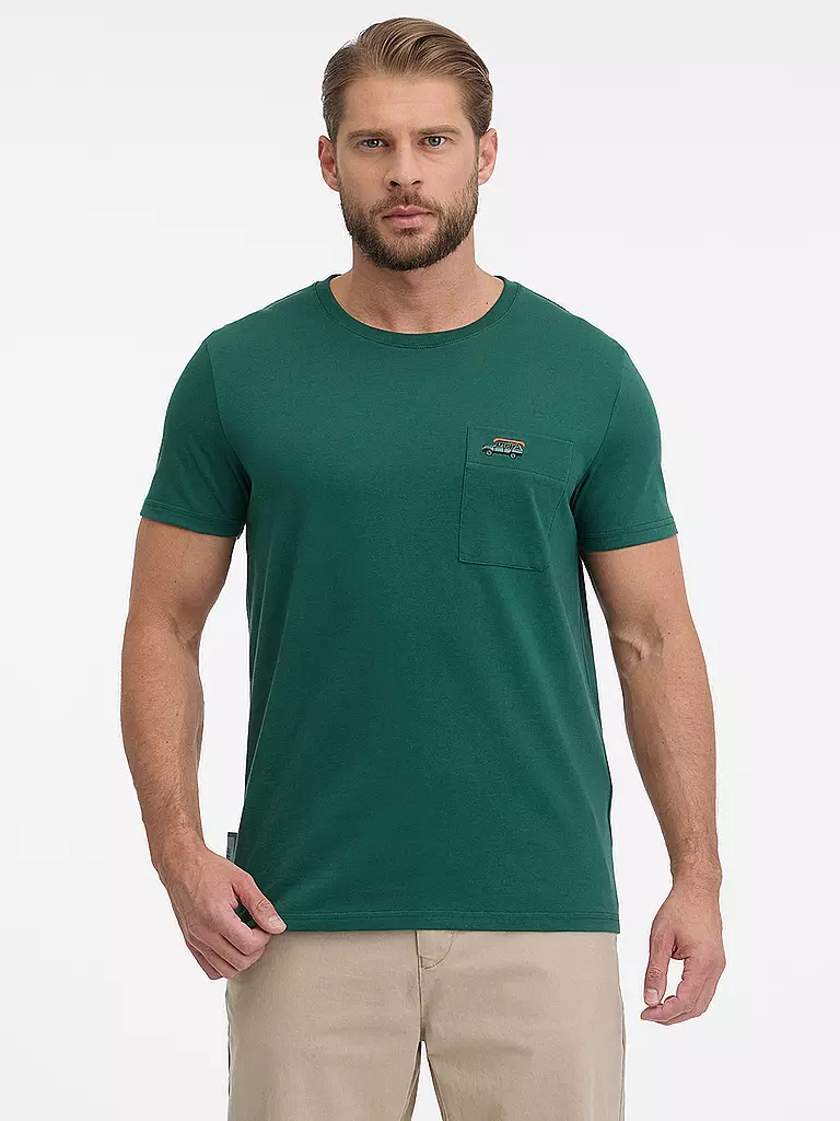 RAGWEAR | T-Shirt ENDREW B | Verde scuro