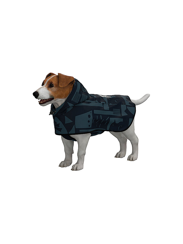 Poncho antipioggia per cani nero L
