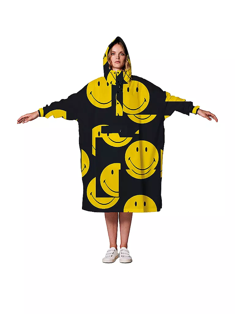 RAINKISS | Giacca antipioggia - Poncho antipioggia ALL SMILES | Nero